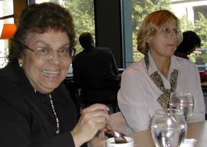 Ena and Susan at lunch